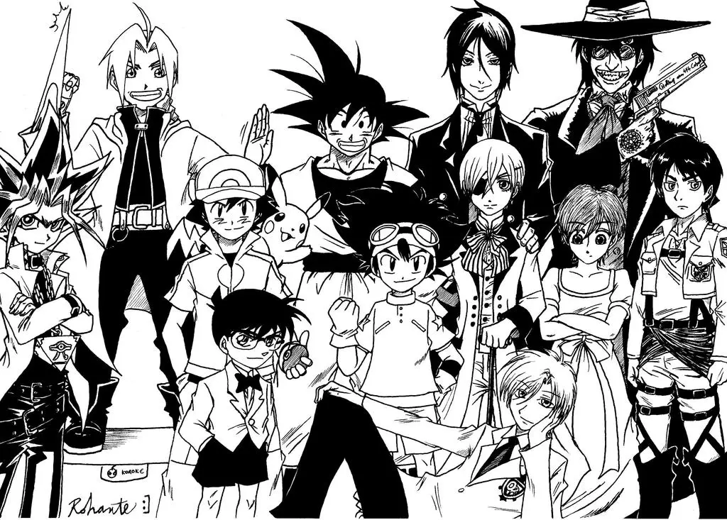 Karakter Anime Populer Gambar berbagai karakter anime