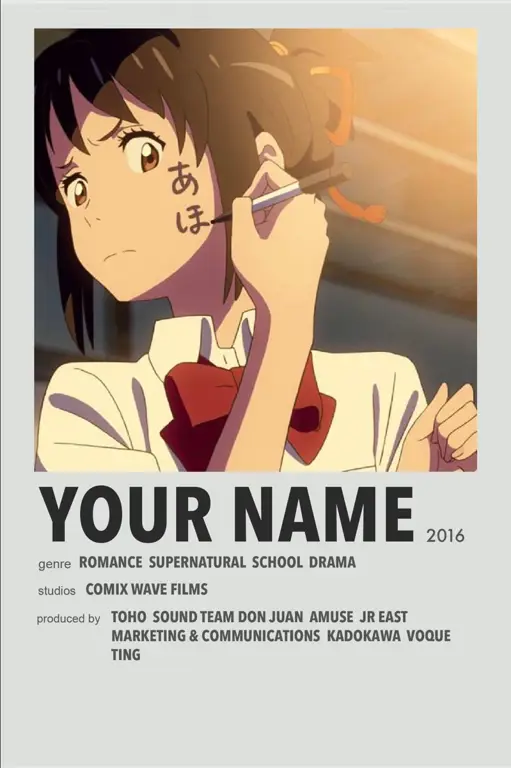 Berbagai macam anime populer Poster-poster anime