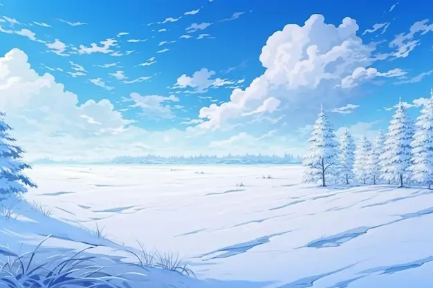 Suasana Musim Dingin dalam Anime Pemandangan musim dingin yang indah dalam anime
