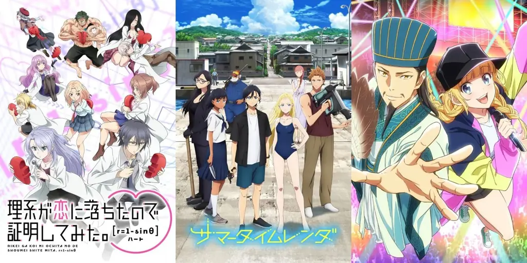 Daftar Anime Spring 2022 Gambar berbagai poster anime yang tayang di musim semi 2022
