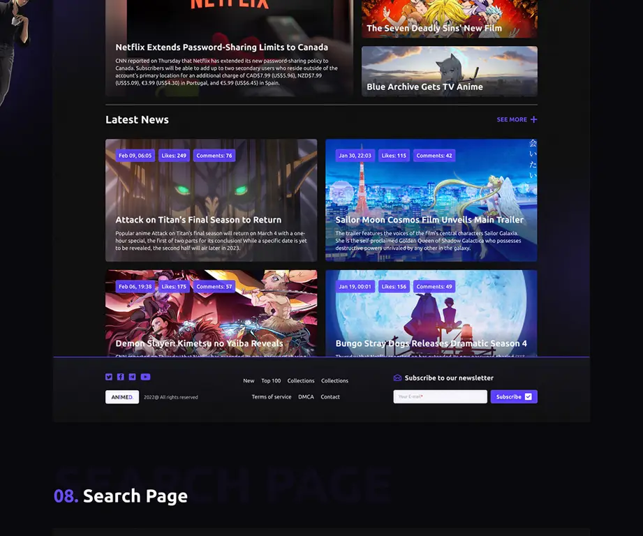 Platform Streaming Anime Rekomendasi Gambar antarmuka layanan streaming anime