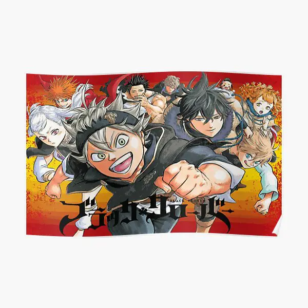 Poster film Black Clover yang penuh aksi Poster film Black Clover: Sword of the Wizard King
