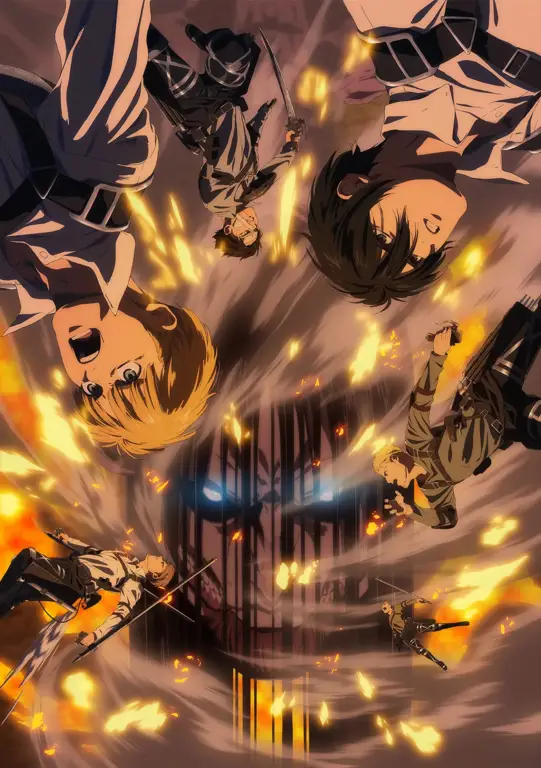 Attack on Titan Season 4: Pertarungan yang Menegangkan Visual kunci Attack on Titan Season 4