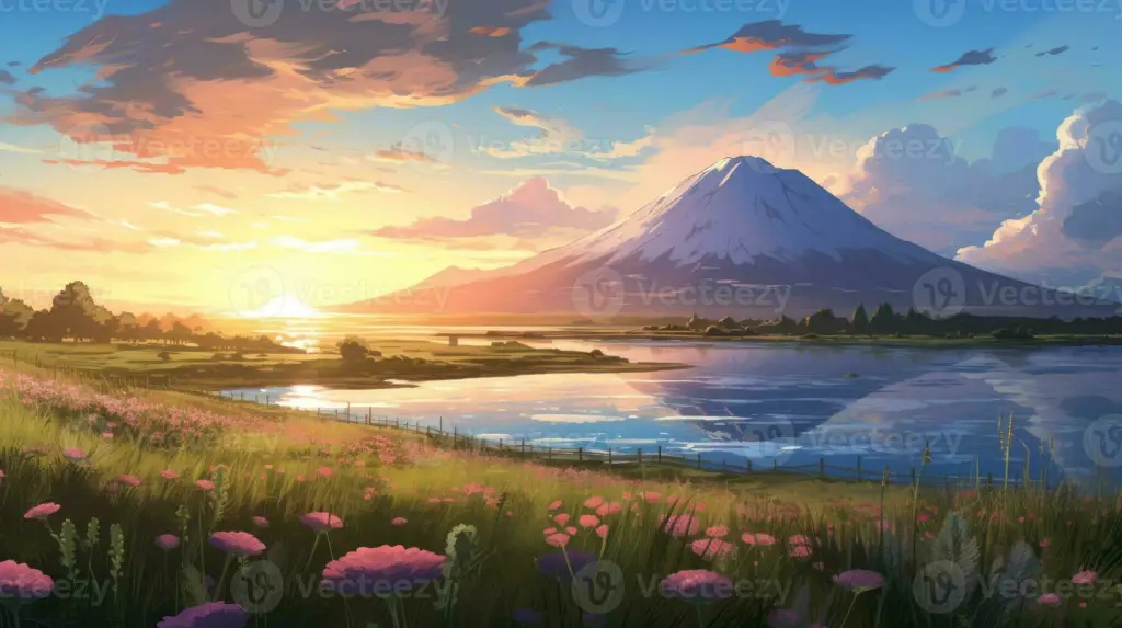 Pemandangan Anime Pemandangan Anime yang indah