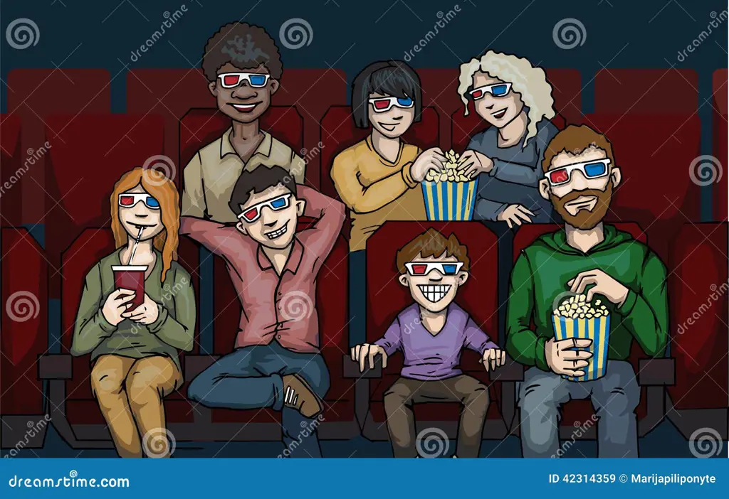 Pengalaman Menonton Anime di Bioskop Orang-orang menonton film anime di bioskop