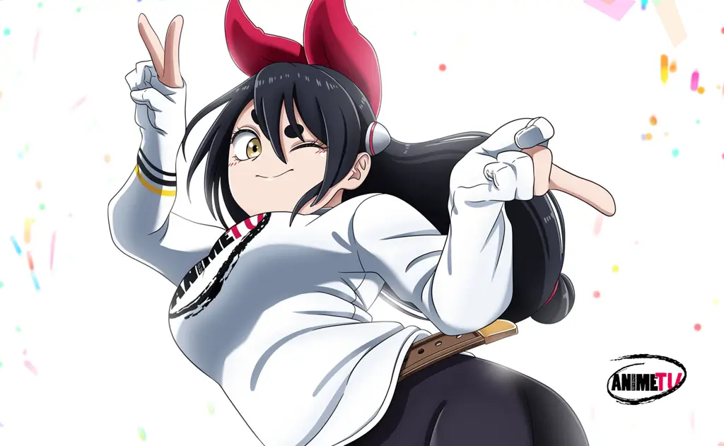 Menikmati Anime di Animax Gambar orang menonton anime di TV