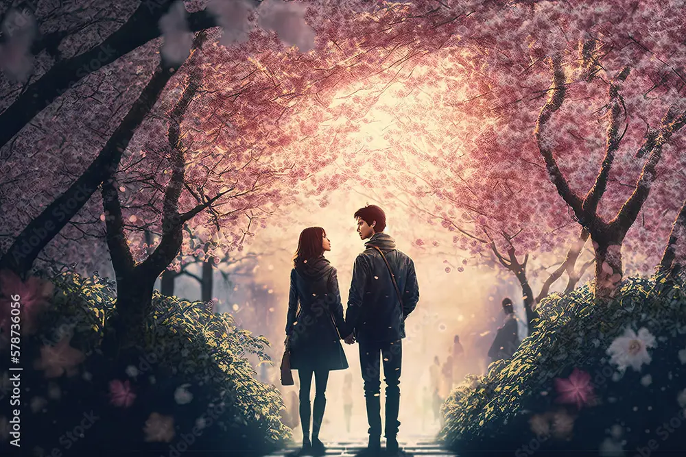 Menikmati Anime Bersama Teman atau Pasangan Pasangan sedang menonton anime bersama