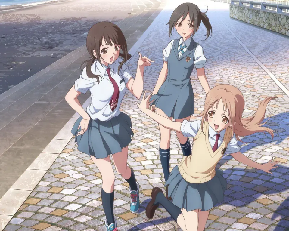 Menikmati Anime Bersama Teman Gambar orang-orang menonton anime bersama