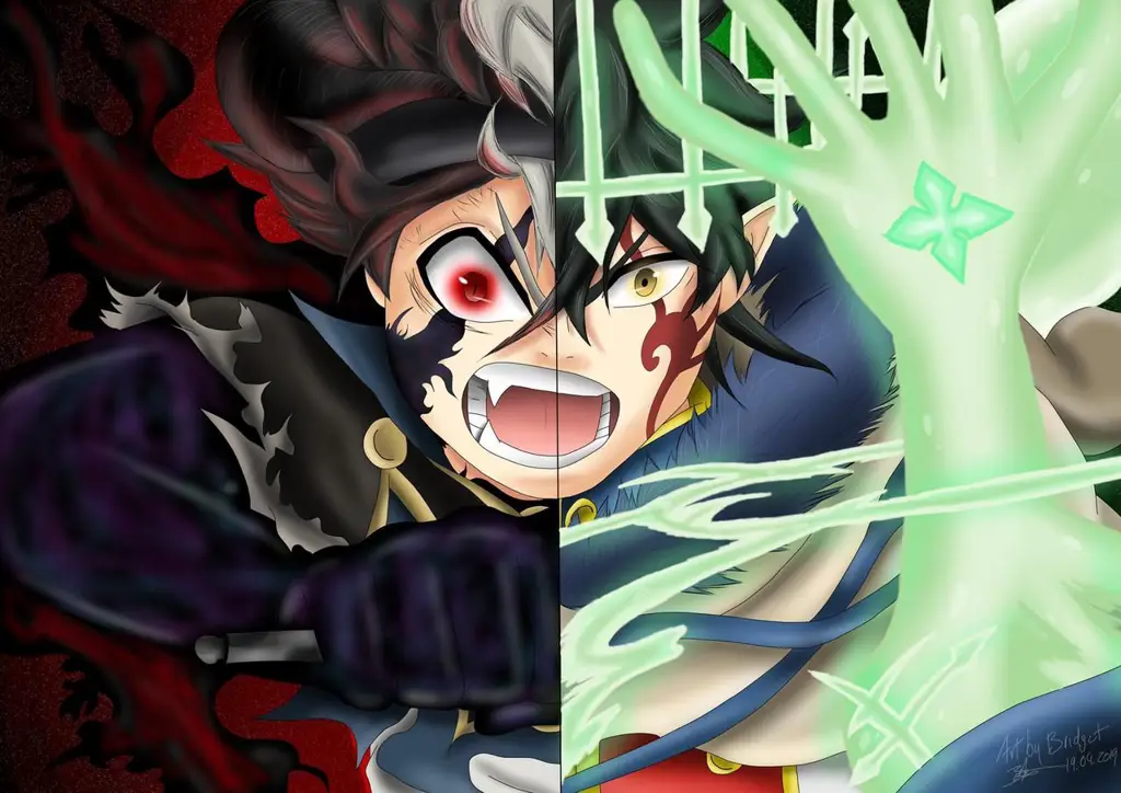 Asta dan Yuno, dua rival yang saling mendukung Gambar Asta dan Yuno dalam anime Black Clover
