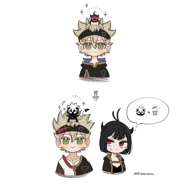 Para karakter Black Clover yang penuh warna Kelompok karakter Black Clover