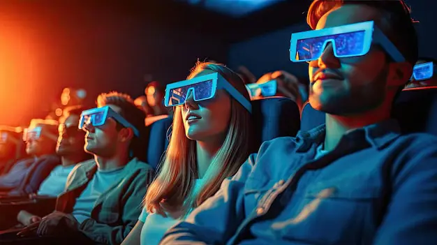 Menikmati Film Anime di Bioskop Orang-orang menonton film anime di bioskop