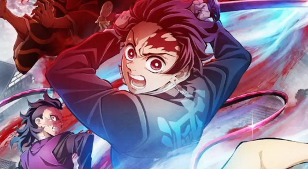 Gambar visual kunci yang menampilkan visual utama dari season 3 Visual kunci dari Kimetsu no Yaiba Season 3