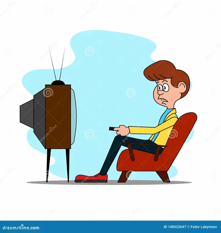 Menikmati Anime Bersama Gambar beberapa karakter anime menonton televisi bersama-sama