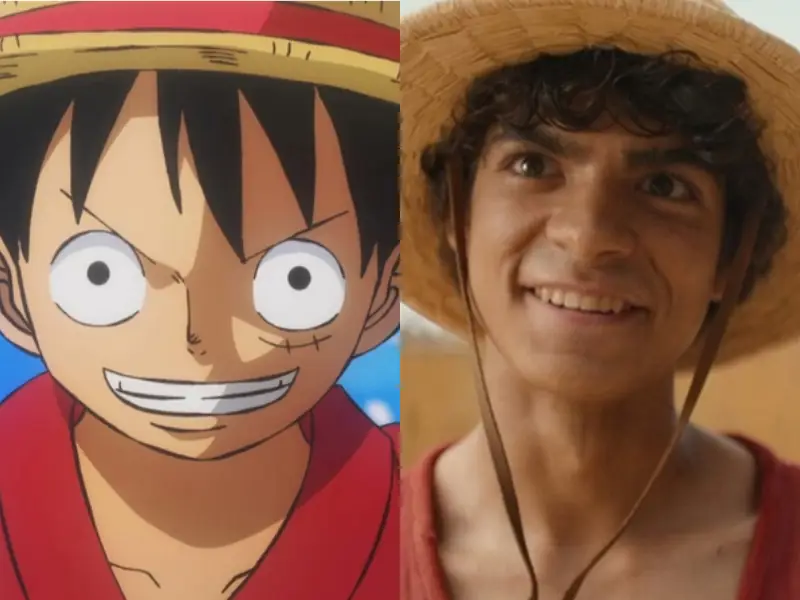Merayakan kemenangan dan persahabatan Gambar Luffy dan kru Topi Jerami merayakan keberhasilan