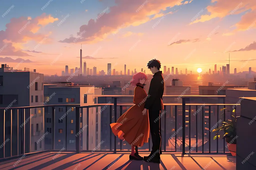 Adegan Romantis Anime Gambar adegan romantis anime