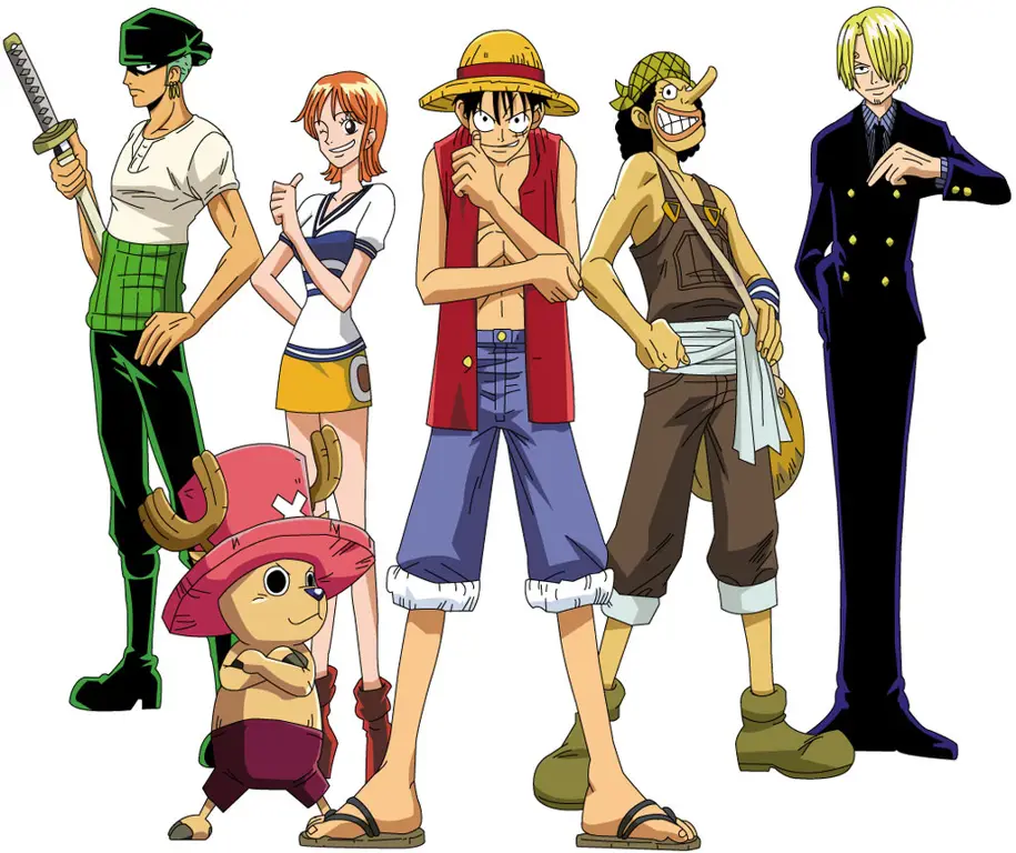 Petualangan seru Luffy dan kru Topi Jerami Luffy dan kru Topi Jerami beraksi