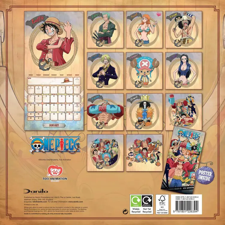 Jadwal rilis One Piece dalam kalender Kalender jadwal rilis anime One Piece