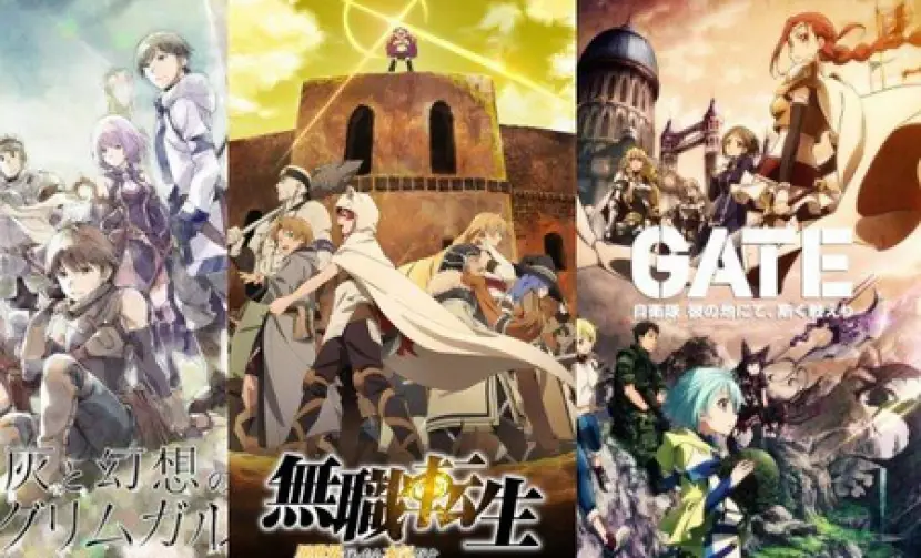 Dunia Fantasi dalam Anime Isekai Musim Dingin 2024 Gambar pemandangan anime isekai