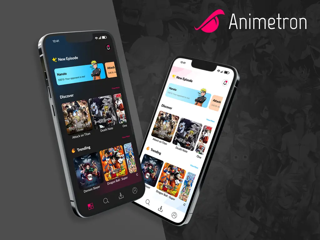 Contoh mockup aplikasi jadwal anime Gambar desain aplikasi jadwal anime