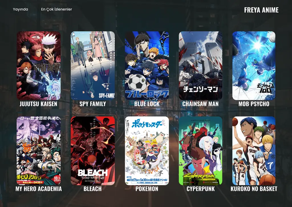 Desain Website Jadwal Anime Contoh desain website jadwal anime