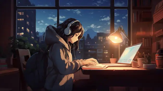 Nikmati pengalaman menonton anime yang lebih baik dengan aplikasi pencatat jadwal Seseorang menonton anime di PC