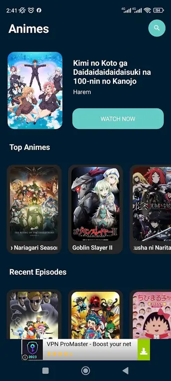 Contoh Antarmuka Aplikasi Daftar Anime Antarmuka aplikasi daftar anime