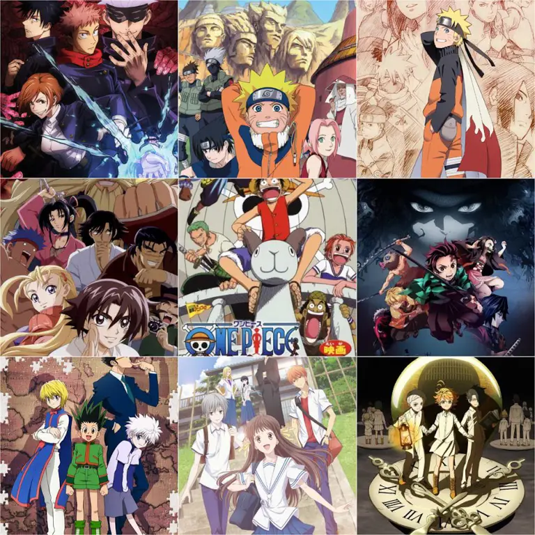 Genre Anime Populer Gambar berbagai genre anime populer