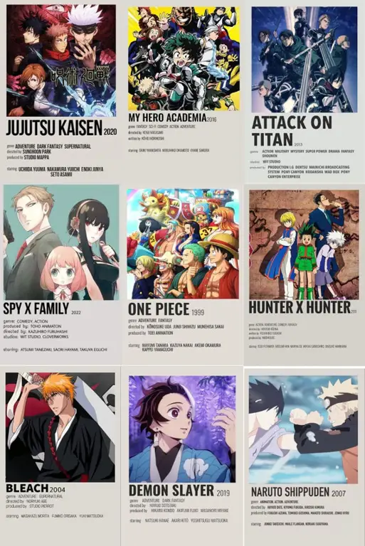 Beragam Anime Tahun 2018 Poster-poster anime tahun 2018
