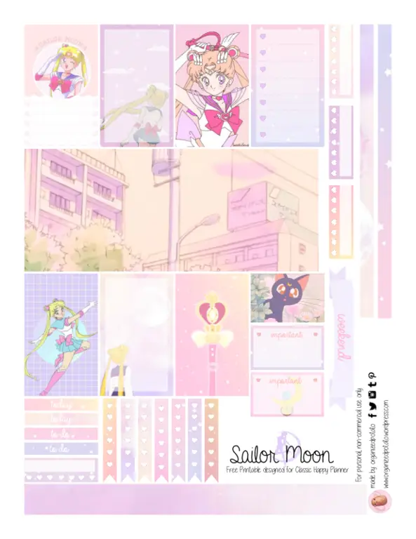Template Jadwal Anime yang Dapat Dicetak Contoh template jadwal anime yang bisa dicetak