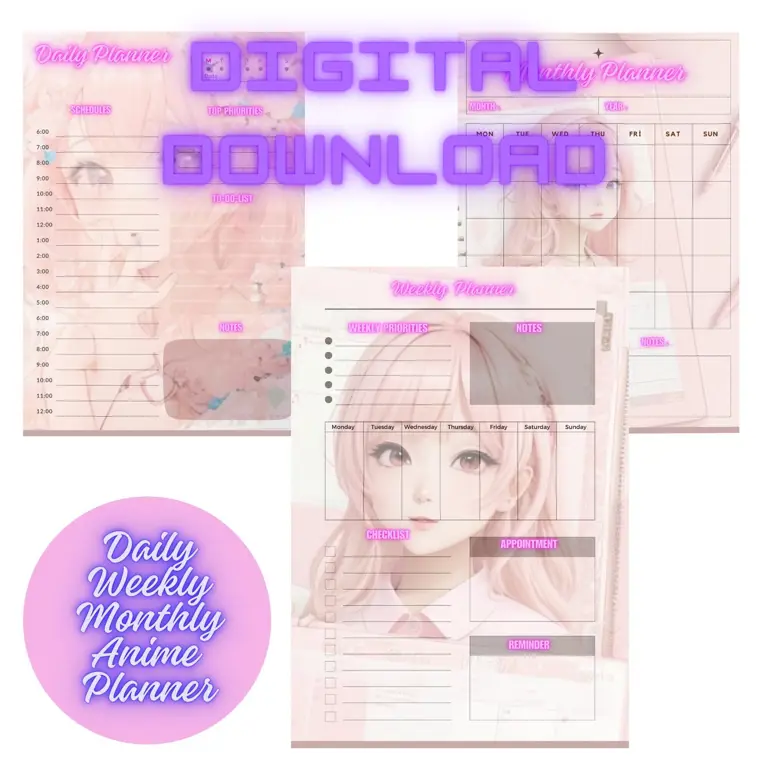 Inspirasi Desain Edit Polosan Jadwal Anime