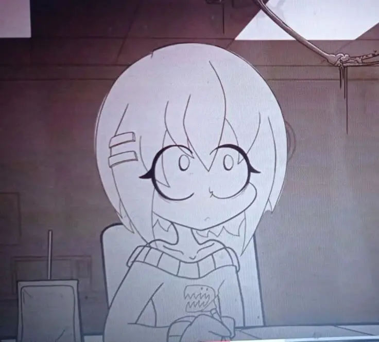 Menikmati Anime Bersama Gambar para karakter anime menonton televisi