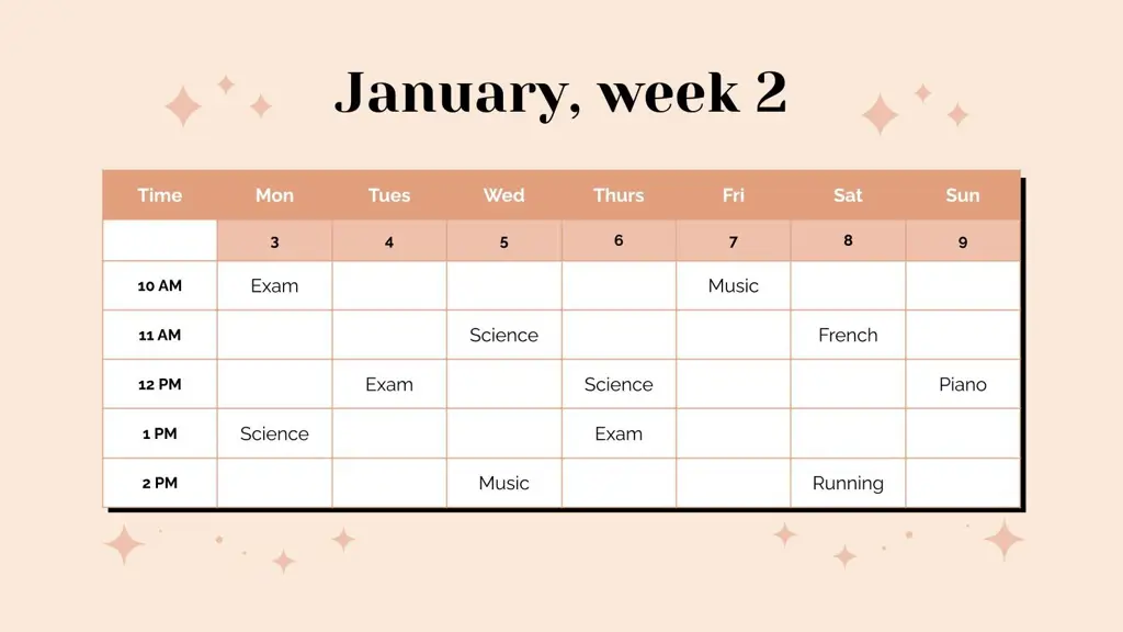 Jadwal Anime Aesthetic Contoh jadwal anime dengan gaya aesthetic