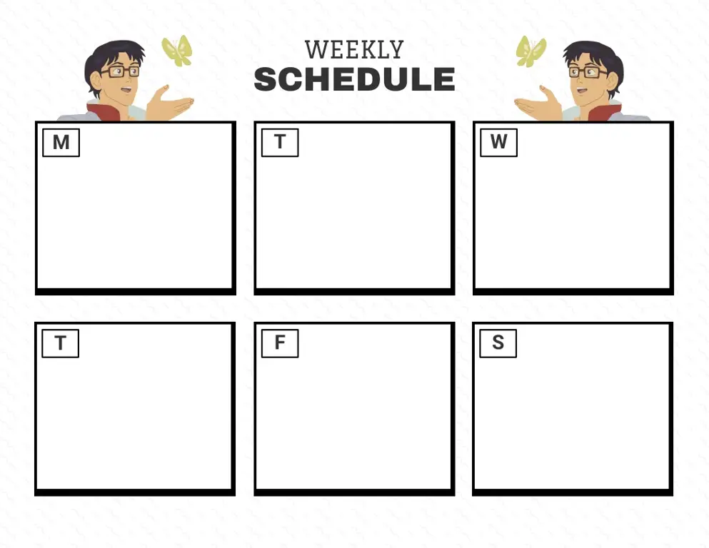 Contoh Template Jadwal Anime yang Profesional Contoh template jadwal anime