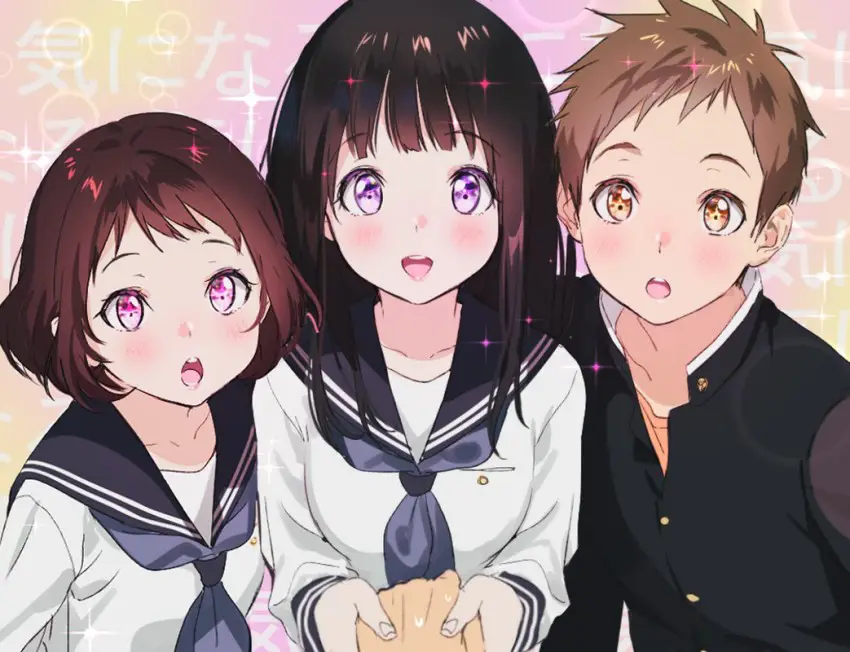 Gambar sekelompok teman menonton anime bersama