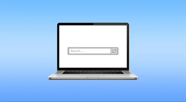 Mencari informasi jadwal anime Gambar seseorang mencari informasi di laptop
