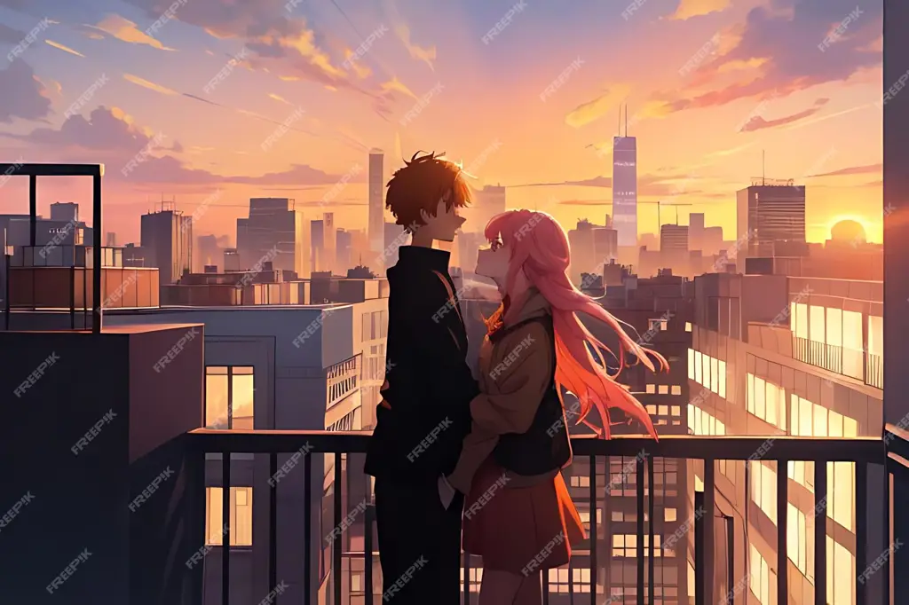 Adegan Romantis dari Anime 2020 Gambar adegan romantis dari anime
