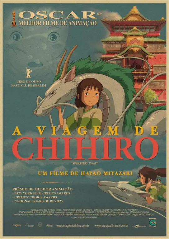 Bioskop yang Menayangkan Anime Gambar bioskop yang kosong dengan poster film anime terpasang