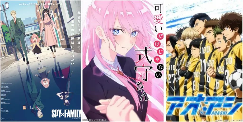 Anime Terbaru Bulan Ini Gambar yang menampilkan poster-poster anime terbaru yang akan rilis bulan ini.