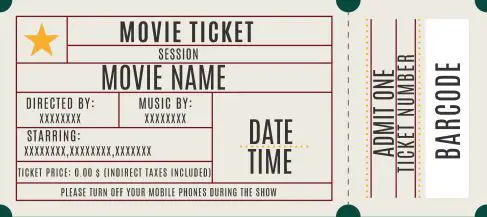 Tiket Nonton Film Anime Gambar tiket bioskop