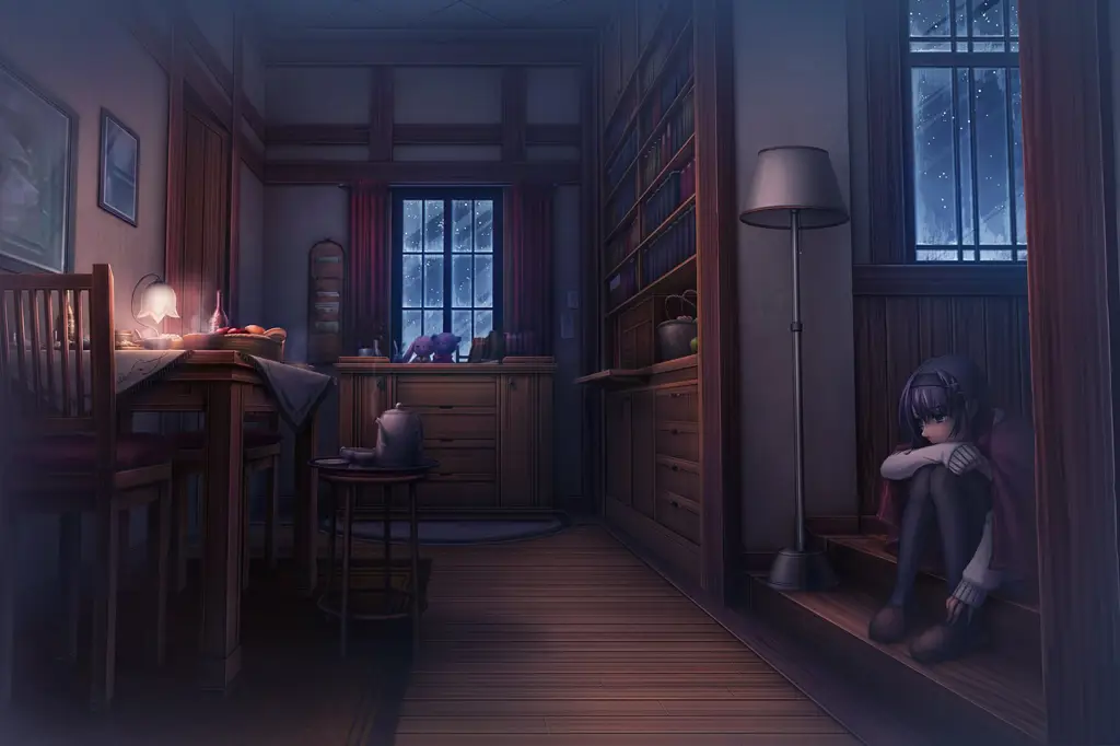 Nikmati Anime Fall 2019 di Rumah Seseorang yang sedang menonton anime di rumah