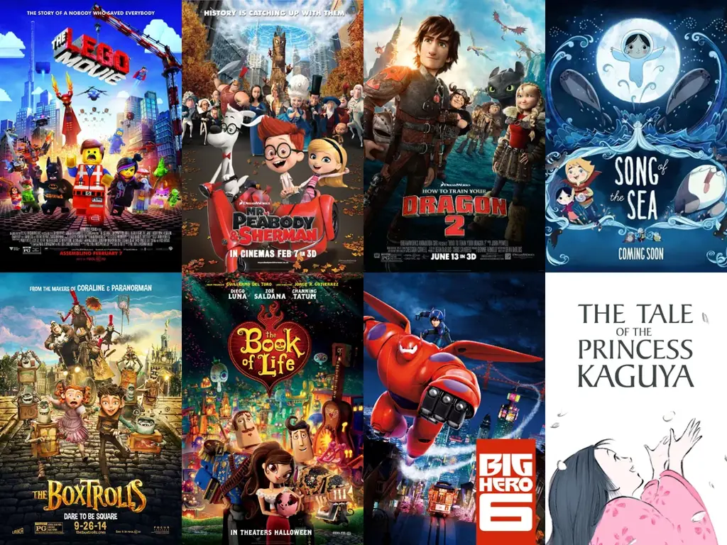 Penggemar Anime di Bioskop Sejumlah penggemar anime sedang menonton film di bioskop