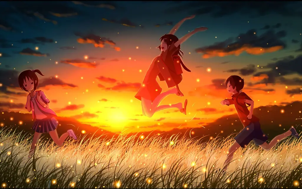 Pemandangan Musim Panas dalam Anime Gambar pemandangan musim panas anime