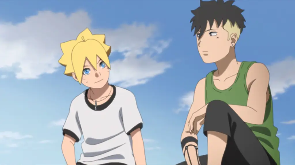 Boruto dan Kawaki dalam Aksi Gambar Boruto dan Kawaki