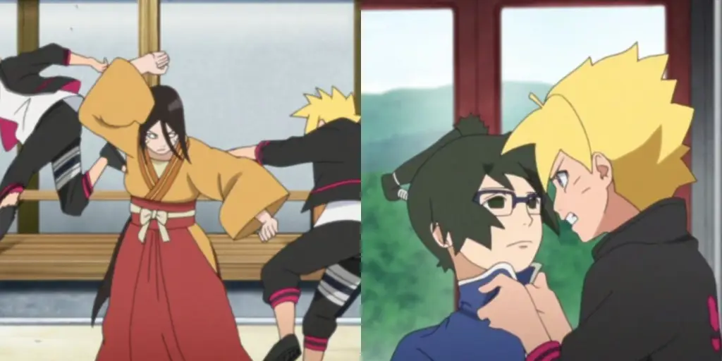 Pertarungan sengit yang akan terjadi Gambar para karakter Boruto sedang bertarung