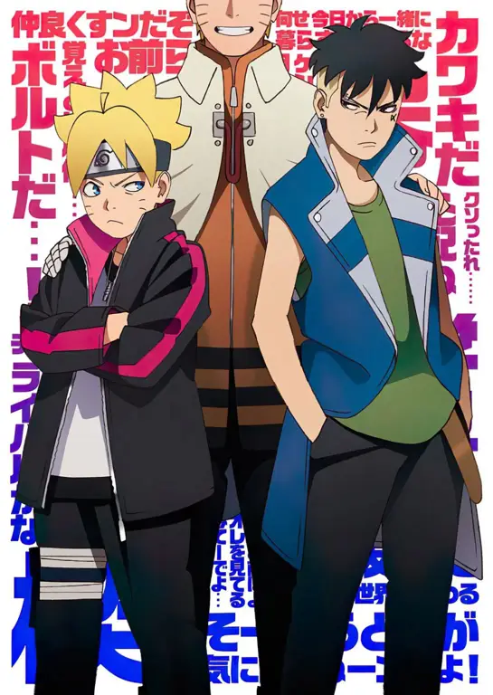 Karakter-karakter utama dalam anime Boruto Gambar karakter-karakter utama anime Boruto