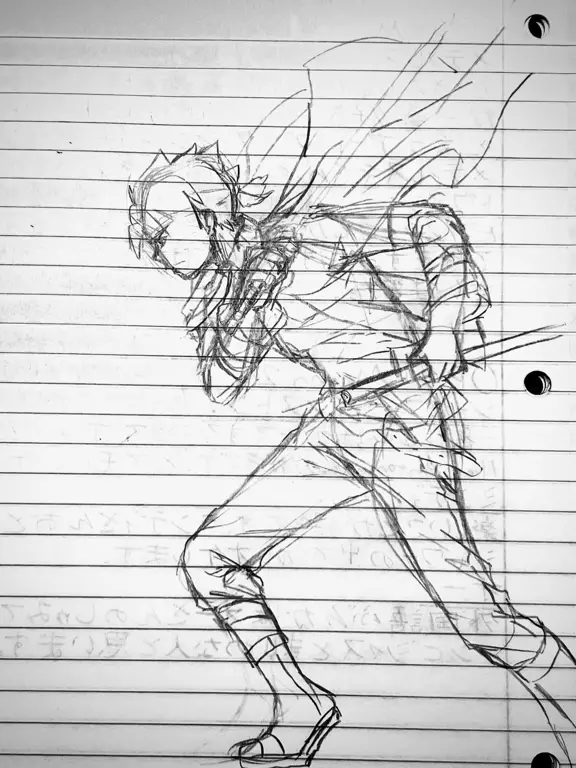 Desain Karakter Boruto Gambar desain karakter Boruto