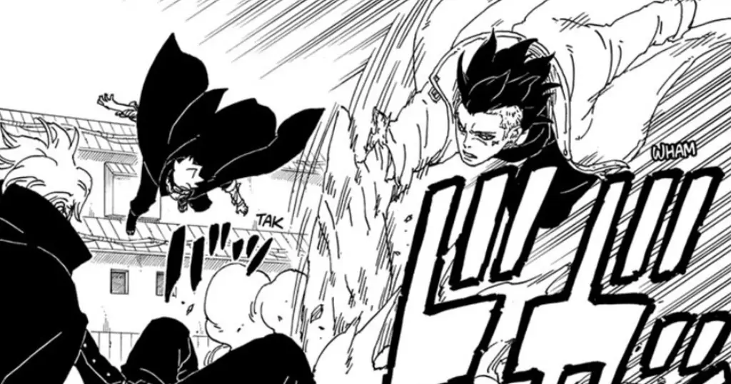 Boruto dan Kawaki Berlatih Gambar Boruto dan Kawaki berlatih bersama