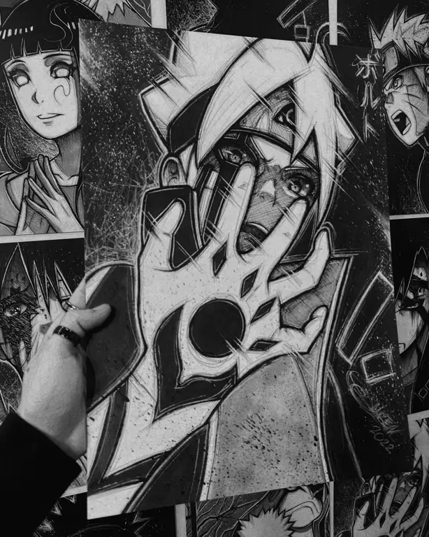 Karakter Utama Anime Boruto Poster karakter-karakter utama Boruto