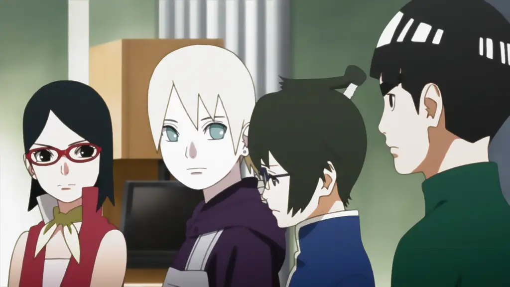 Boruto dan Tim 7 Gambar Boruto dan teman-temannya