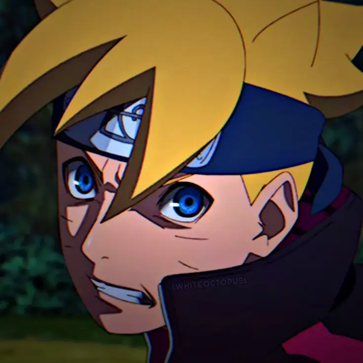 Visual Kunci Anime Boruto Visual kunci anime Boruto menampilkan Boruto, Sarada, dan Mitsuki